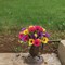 2Pcs Artificial Poppy Flowers Bouquet 17" Fake Silk Poppy Flowers Faux Poppies Floral Arrangments for Home Table Centerpiece Summer Indoor Grave Cemetery Decorations